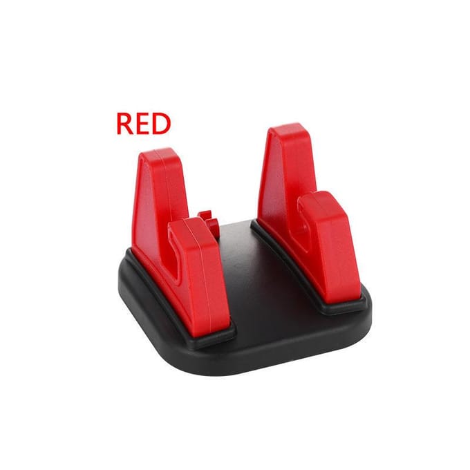 VAORLO 360 graden autotelefoon GPS-houder Bureau Dashboard Sticking mobiele telefoonhouder Stand Mount Bracket rood
