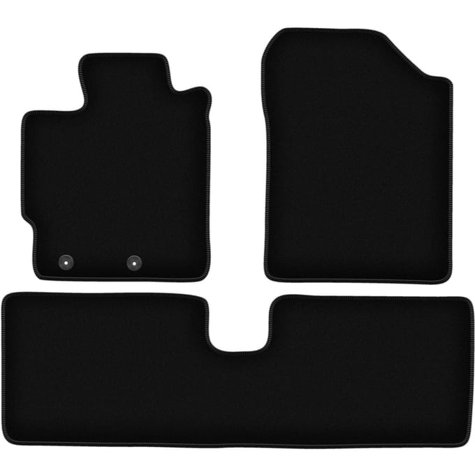 BASIC zwarte velours matten voor: Toyota Yaris III benzine (2011-2019)