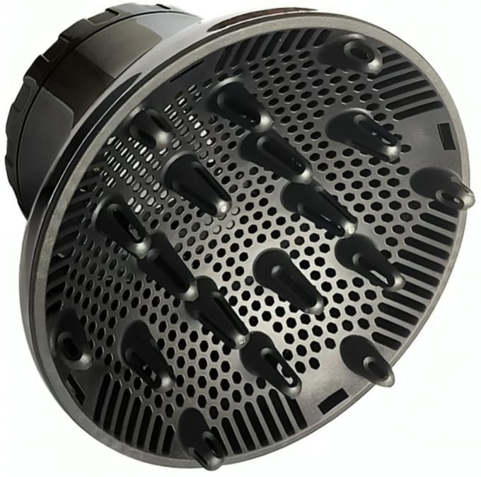 Diffuser Opzetstuk - Krulborstel voor Fohn Universeel - Multistyler - Zwart