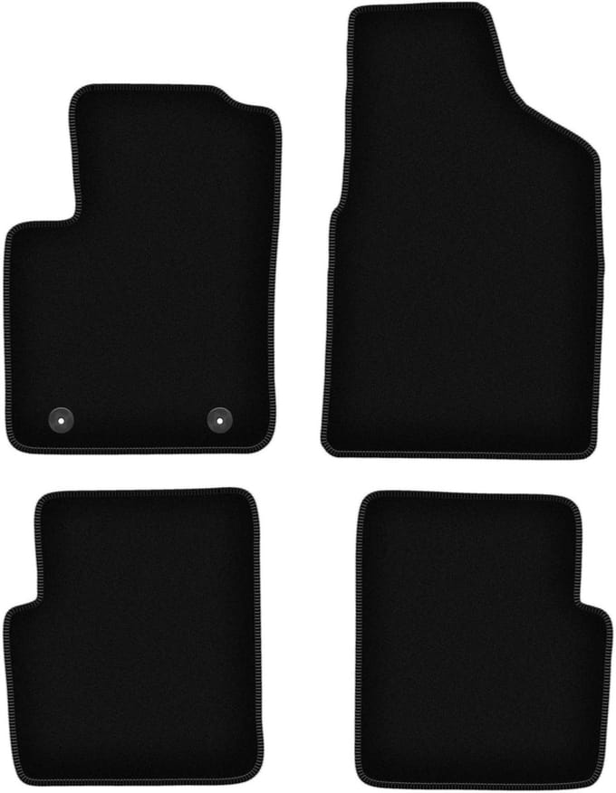 BASIC zwarte veloursmatten voor: Ford Ka MK2 FL hatchback (2012-2018)