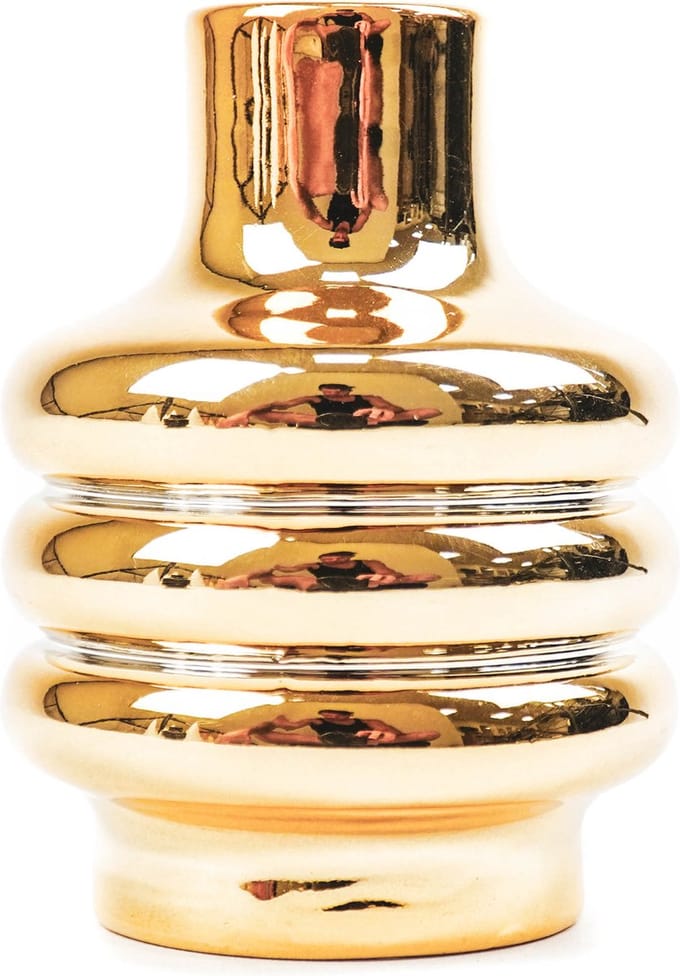 Housevitamin Bubbel Kandelaar- 7x7x10 cm-Goud