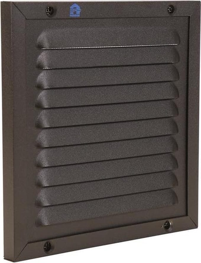 Rooster ALU 150mm X 150mm + gaas RAL 9005 STR