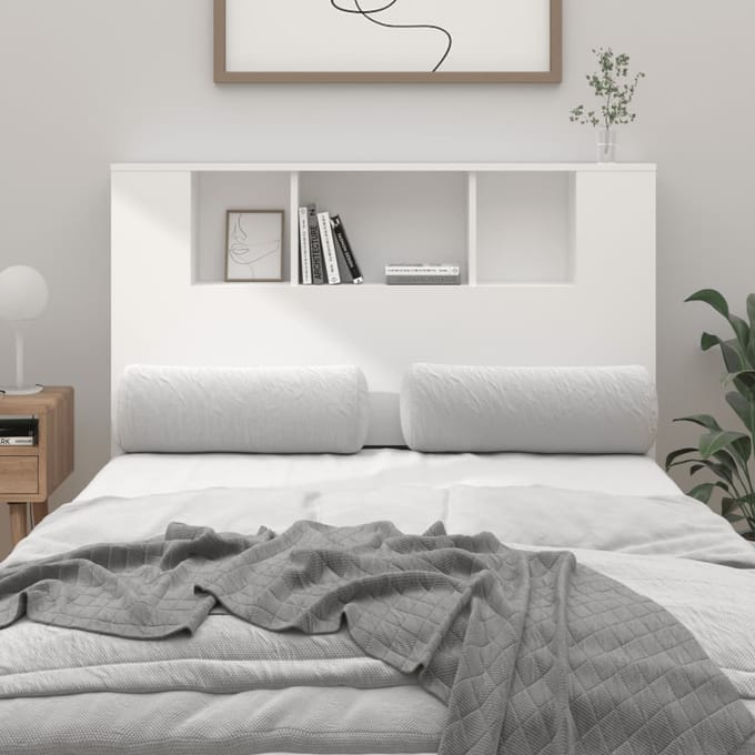 Vidaxl Bedhoofd met Planken, Wit, 120X18,5X102,5 Cm