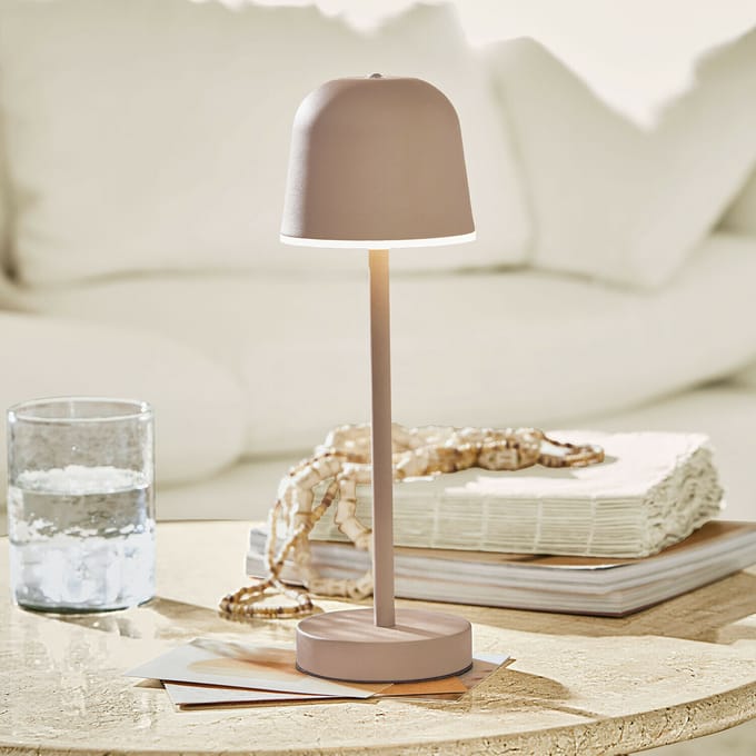 LOBERON Oplaadbare tafellamp Ulianne beige