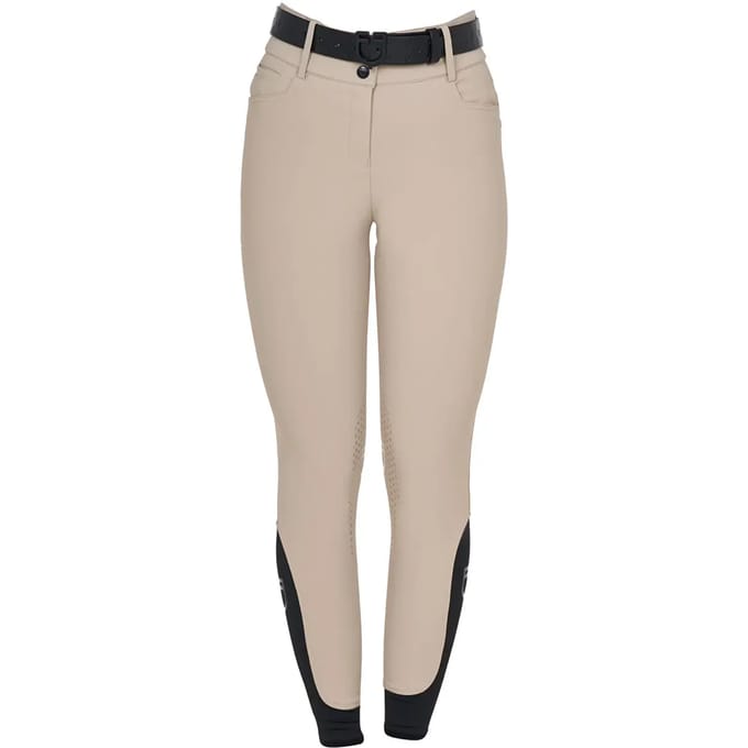Dames rijbroek met middengrip Equestro Stones Logo