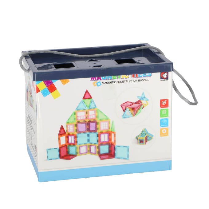 OttoSimon magnetische tegel speelgoed set 45-delig in opbergbox.
