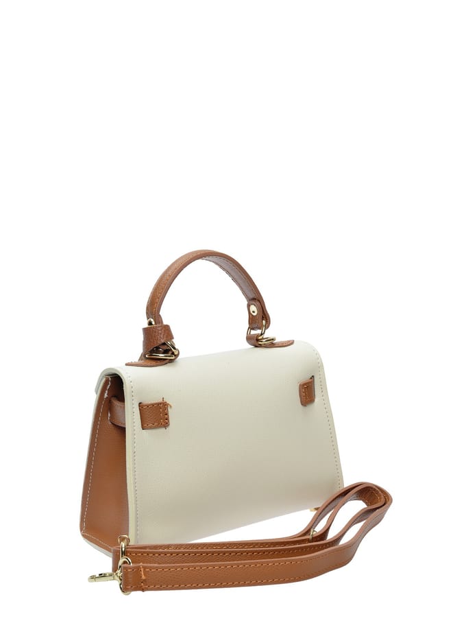 Isabella Rhea Tweekleurig Rundleer Tas