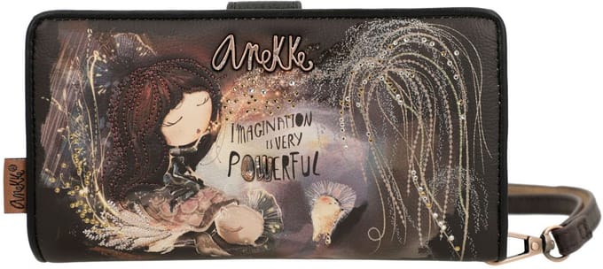 Anekke Portemonnee Dreamverse Large Coin Purse Darkbrown Donkerbruin