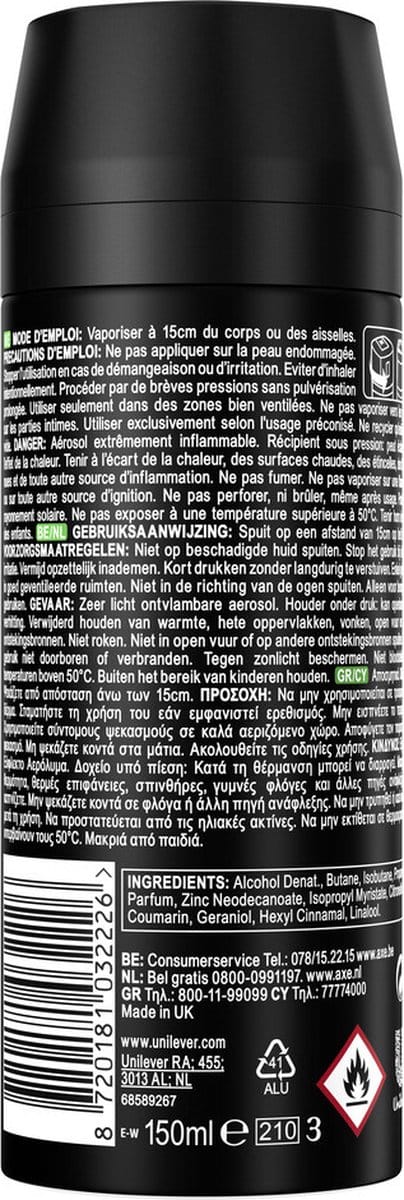 Axe - Deodorant Bodyspray - 48hrs Non Stop Fresh - Africa - Mandarin & Sandalwood - 150 ml