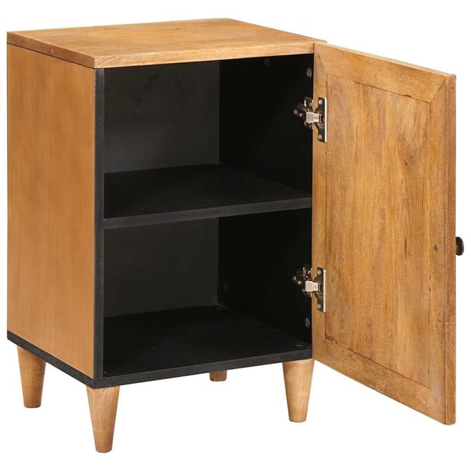 vidaXL - Badkamerkast - 38 - x - 33 - x - 58 - cm - Massief - Mango - Hout