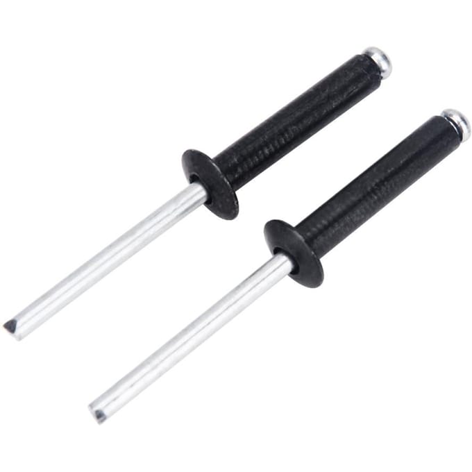 Duurzame Kajak Vervangingsset Set met Nylon Padogen & Drievoudige Klinknagels & Schroefmoeren black
