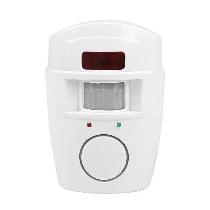 Draadloze PIR Bewegingssensor Detector Beveiligingsalarmsysteem Afstandsbedieningen voor Thuis Garage white