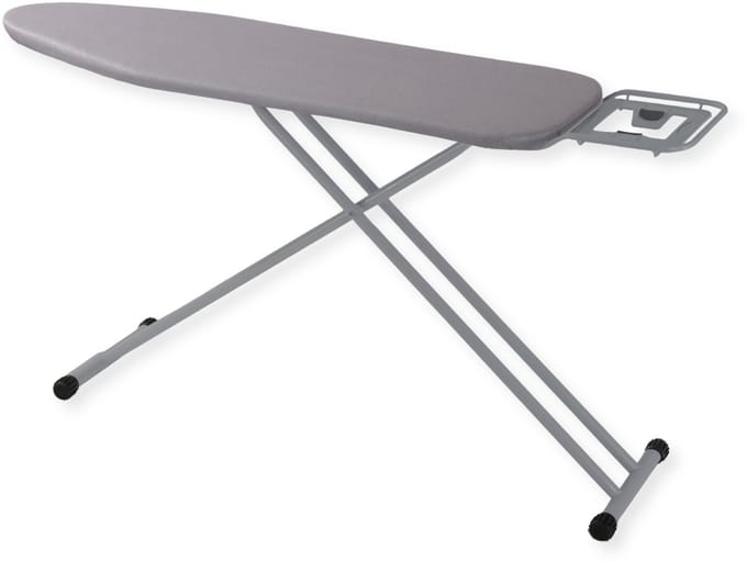 SensaHome Strijkplank – Inklapbare Strijktafel met Strijkijzerhouder – 120×38cm – Light Grey