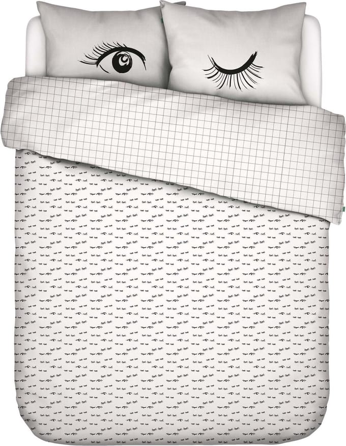 COVERS & CO Eyecatcher Dekbedovertrek Wit - Eenpersoons – 140x200/220 cm