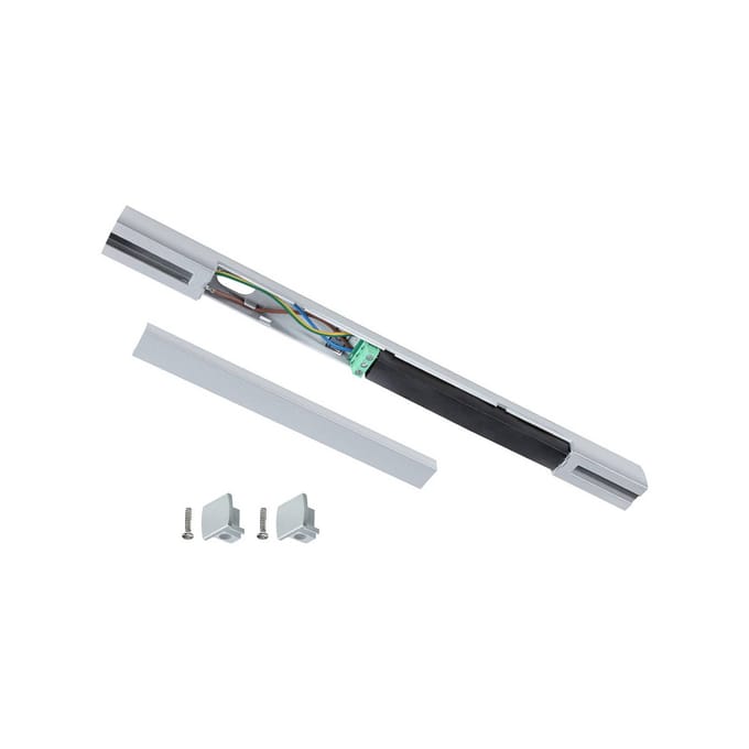 Paulmann 95669 URail Zigbee 3.0 voeding, middenaansluiting, 304x21mm, max. 100W, matzwart