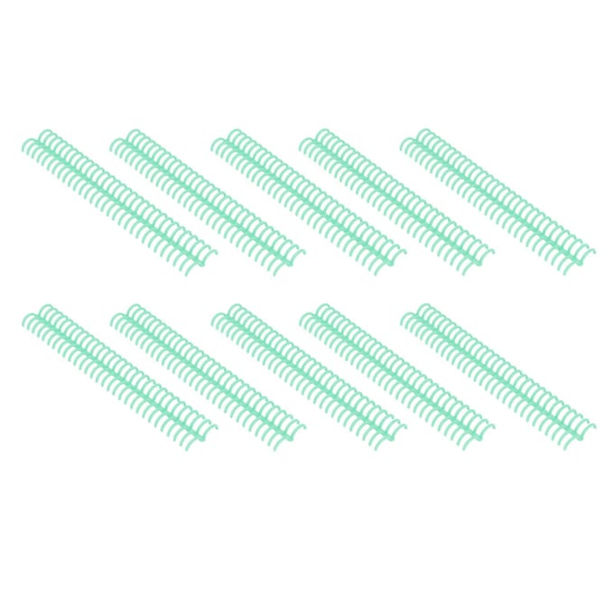 10 PCS Dos de Reliure Plastique 19mm 30 Anneaux Compatible avec Format Papier A4 B5 A5 150