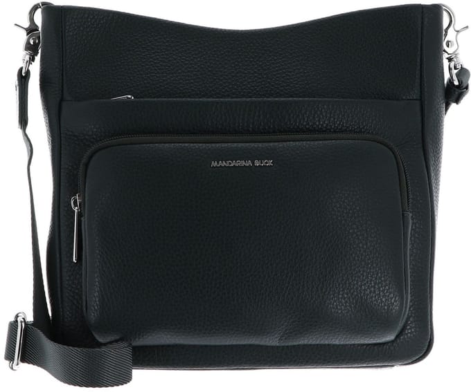 MANDARINA DUCK Leren schoudertas Mellow Leather Crossover Bag Pine Green donkergroen