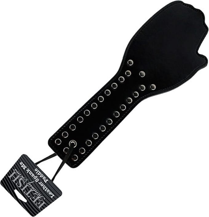Fetish fantasy - leren Spank Me paddle - lengte 28,4 cm