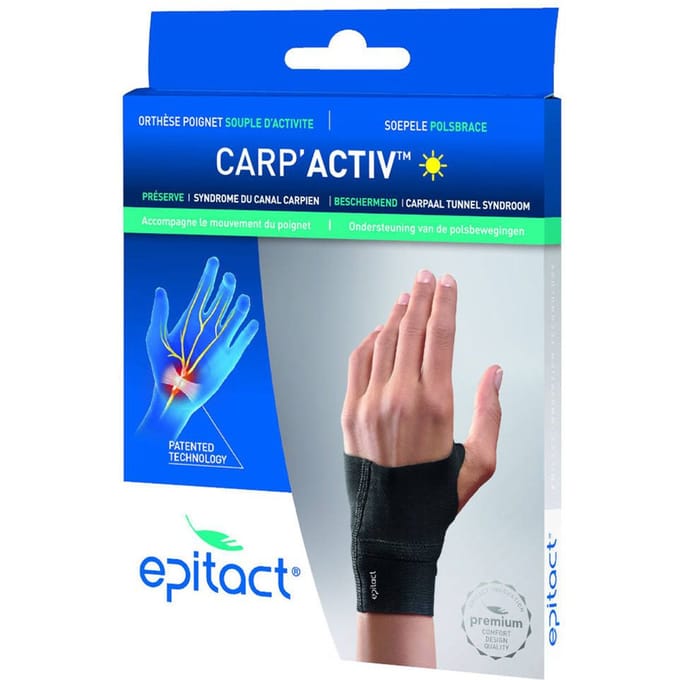 Epitact® Carp'Activ™ Soepele Polsbrace voor Overdag Links Small 1 Verband(en)
