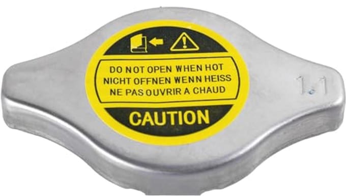 Radiatorcap voor auto | Pak van één | Zwart, Geel, Wit, Zilver