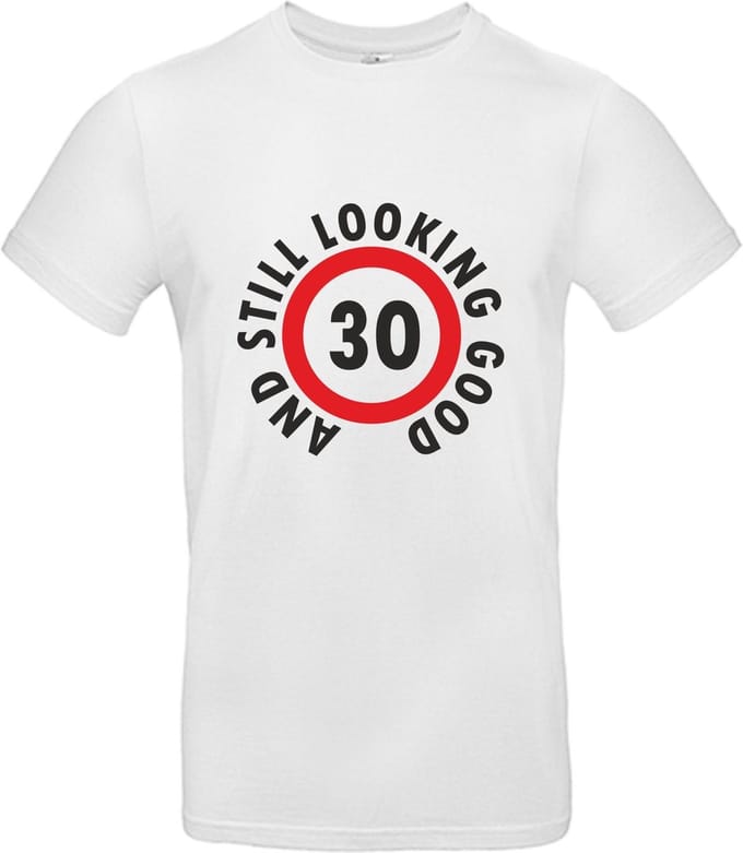 T-shirt 30 and still looking good | L | Wit