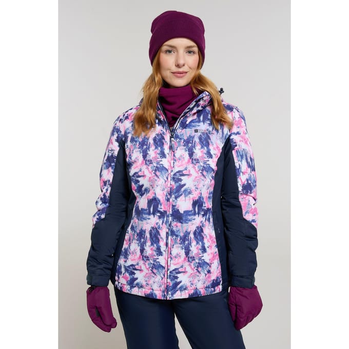 Mountain Warehouse Dames/Dames Dawn II Bedrukte Ski-jas (Marine)