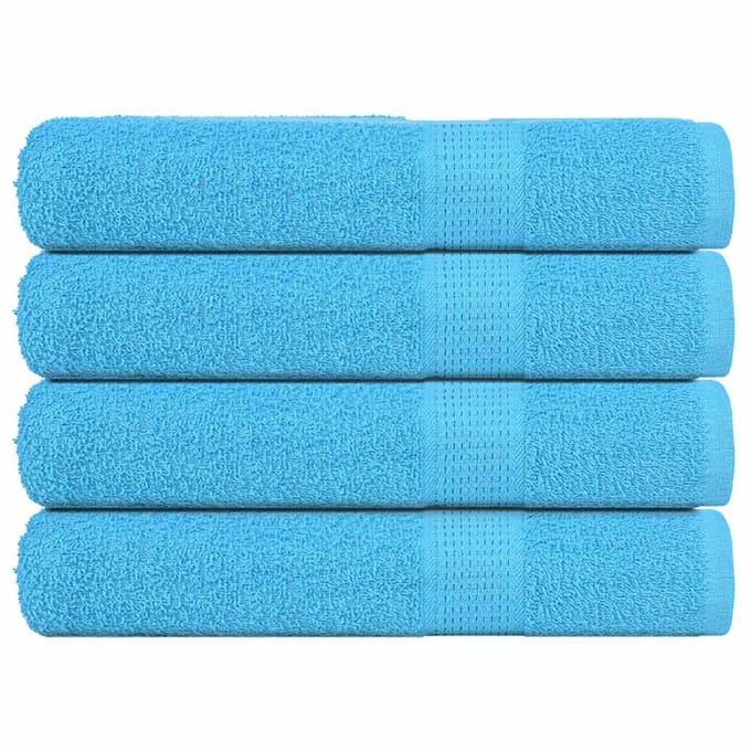 vidaXL - Handdoeken - FROGN - 4 - st - 100x200 - cm - 360 - g/m² - turquoise