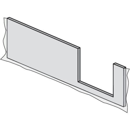 HSK front apron for Dobla shower tray 160 cm entry right 540163