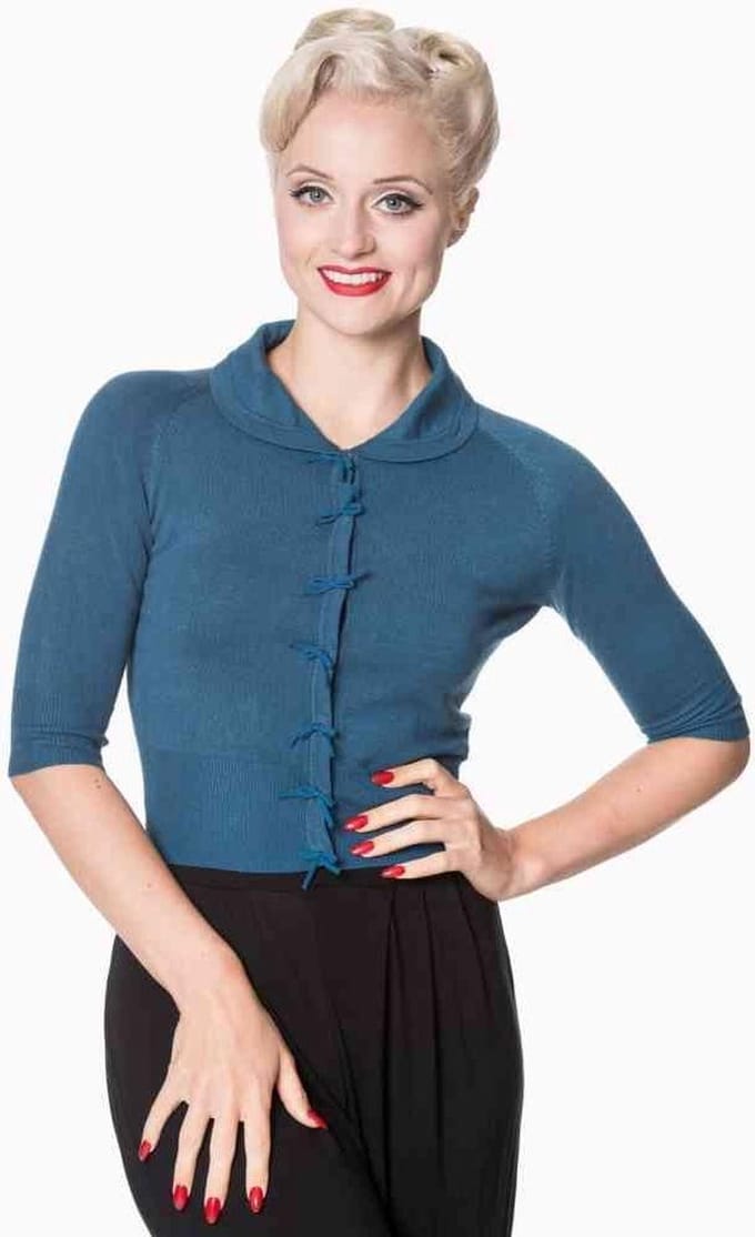 Dancing Days - April Cardigan - XL - Blauw