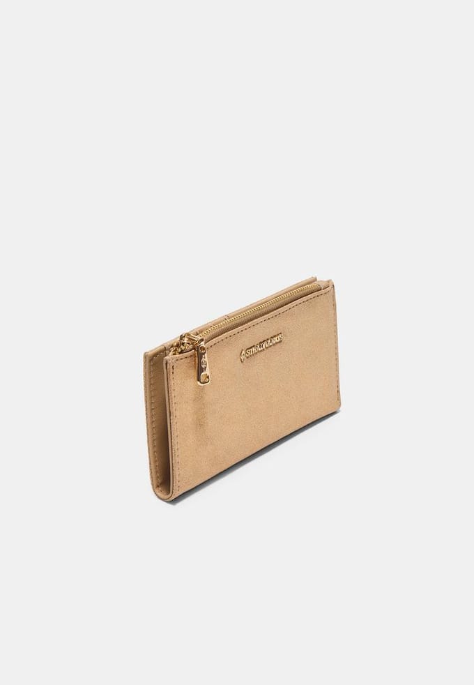 Stradivarius Basic portemonnee met rits  Geel OS