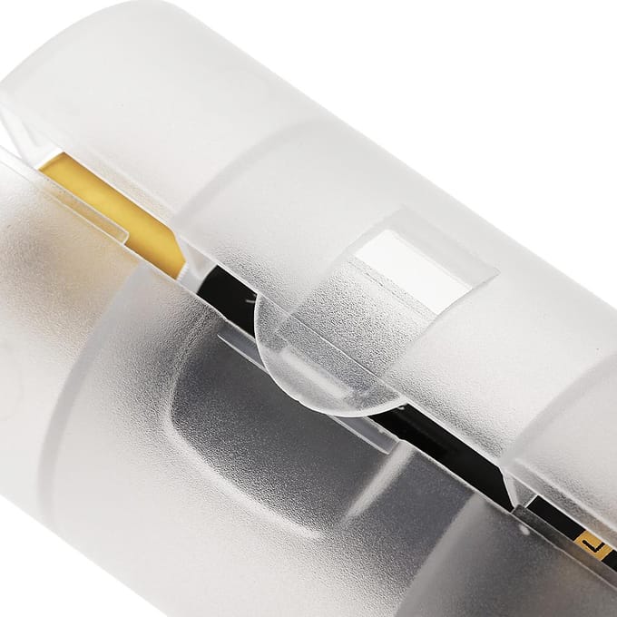 4 stuks batterij converter adapter AA naar D formaat batterij beschermhoes houder PP materiaal wit