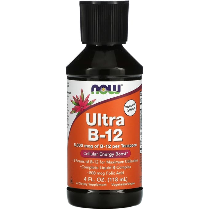 NOW Foods, Ultra B-12, 5.000 mcg, 4 fl oz (118 ml)