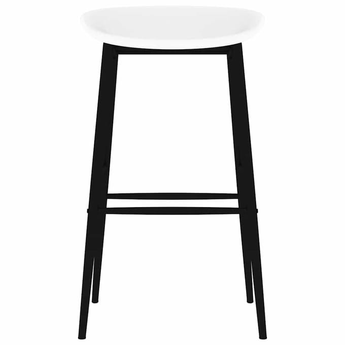 vidaXL - Barstoelen - 2 - st - wit