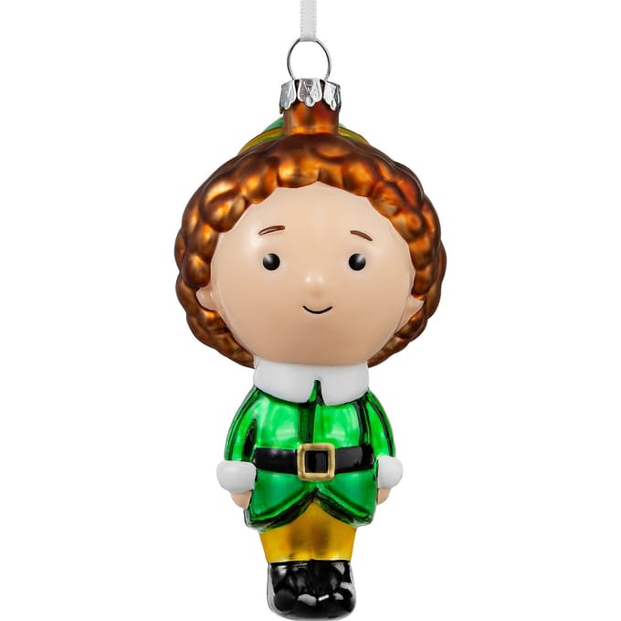 Hallmark Elf Glass Christmas Ornament - Buddy the Elf