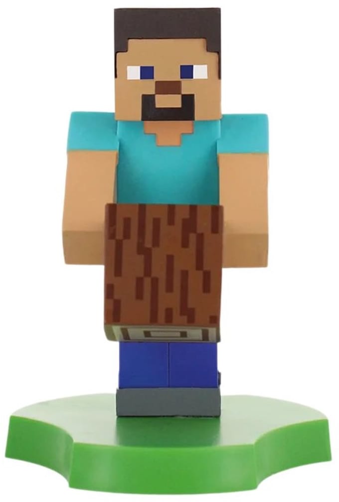 Minecraft - Steve - figurine standaard voor telefoon | oplaadcase (Cable Guys Mini)