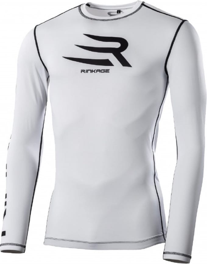 Rinkage Basis Long Sleeve Rashguard - Wit - maat M