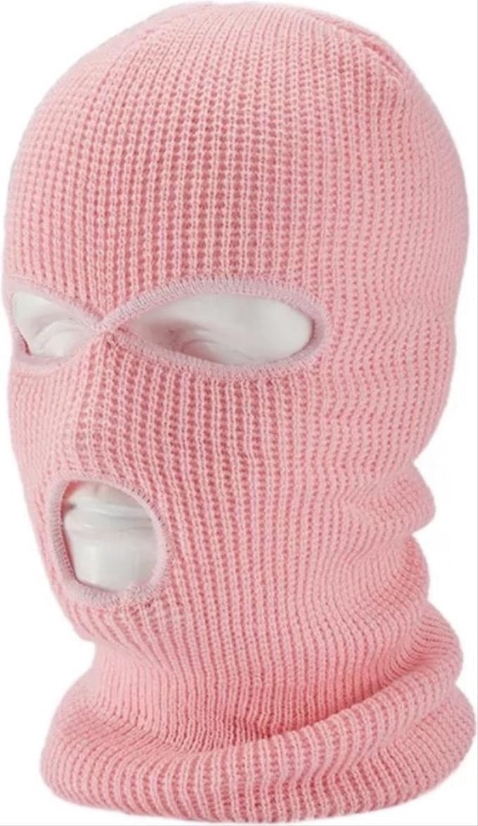 Scoby - Bivakmuts - Gezichtsmuts - Motor Balaclava - Face Mask - One Size - Lichtroze