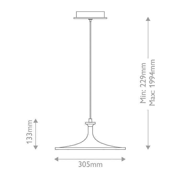 Elstead LED hanglamp Issa, goudkleurig, Ø 31 cm, metaal, dimbaar