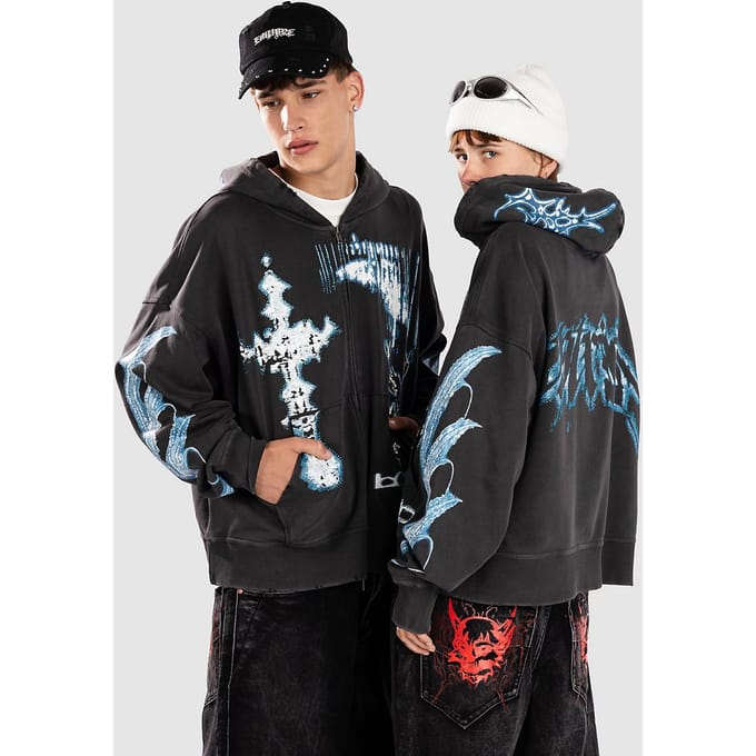 Vitriol Shadowlands Zip Hoodie zwart