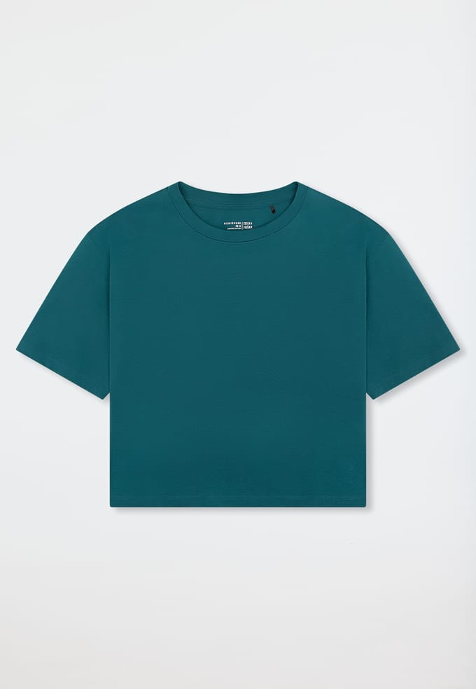 Shirt met korte mouwen, Heavy Single Jersey, groen - Mix+ Relax 46