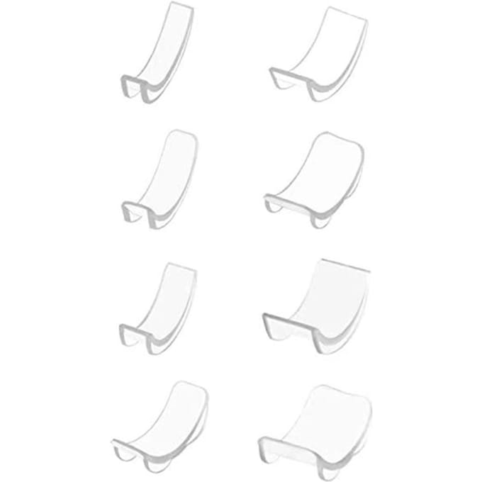 Onzichtbare R-ing maatregelaar R-ing Sizer Spacer Guard 8 maten voor losse ringen Draagbaar transparant