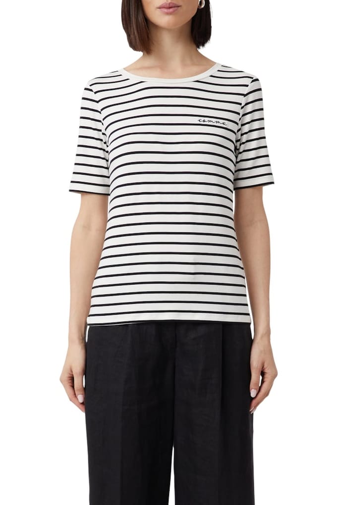 Comma T-shirts Black Größe: 34 | Hemden Outlet | Damen | Schwarz