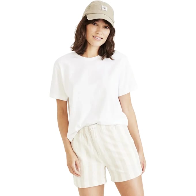 Dockers Crew T-shirt Met Korte Mouwen Wit M Vrouw