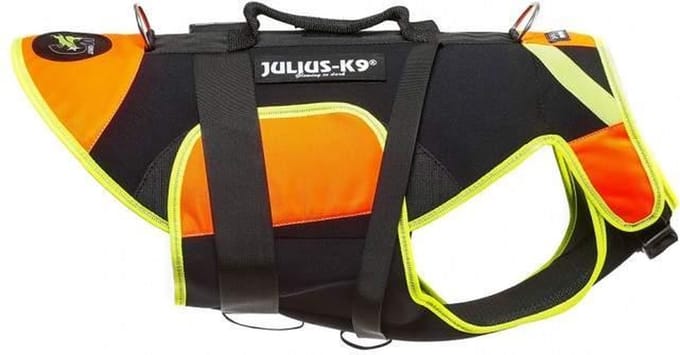 Julius K9 Multifunctioneel zwemtuig 3 in 1 - Maat L - Neon