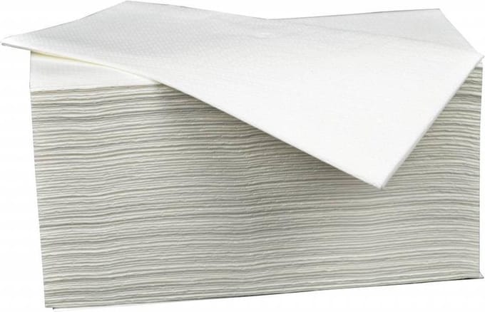 Papieren Handdoekjes - 3200 stuks - 2 laags - 23x25cm
