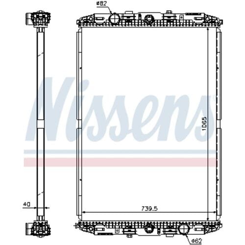 Radiator NISSENS 67219