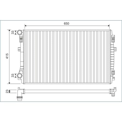 Radiator, motorkoeling VALEO 701129