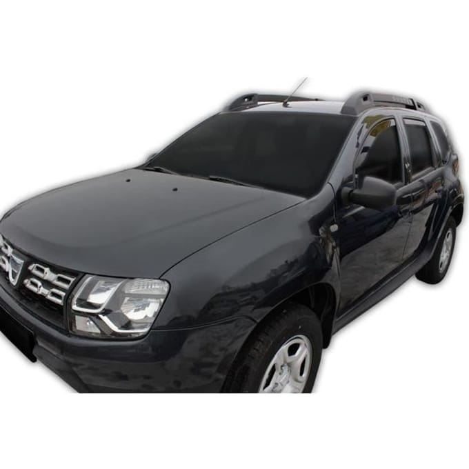Wind deflectors - SCOUTT - Dacia Duster 2010-2017 - Gerookt - Versterkt acryl - Eenvoudige installatie