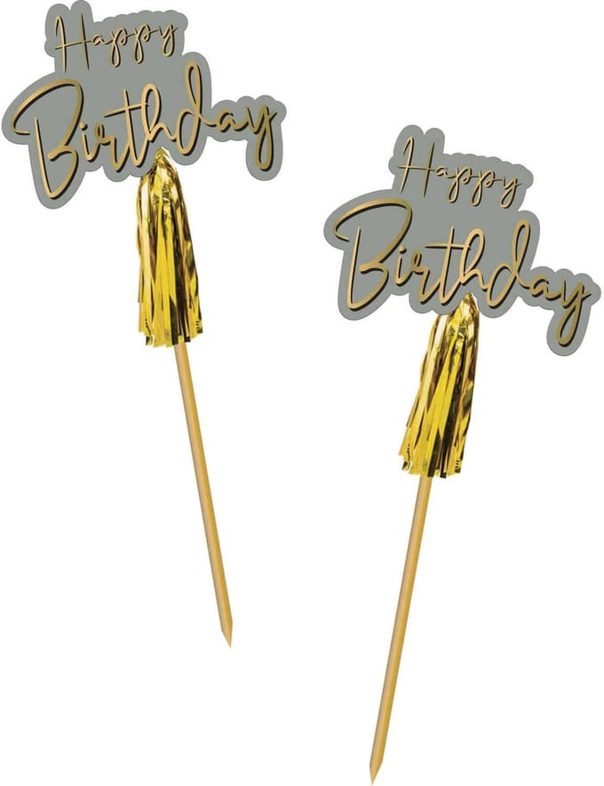 Folat - Prikkers Golden Dawn 12 cm - 12 stuks