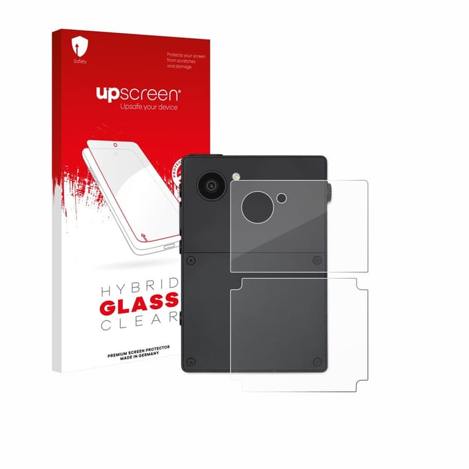 upscreen - Screenprotector voor Light Phone 3 (Achterkant) - Folie Beschermfolie Beschermglas transparant